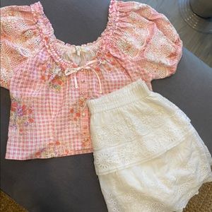 Izetta Top in Berry Picnic Sz.8 | LoveShackFancy